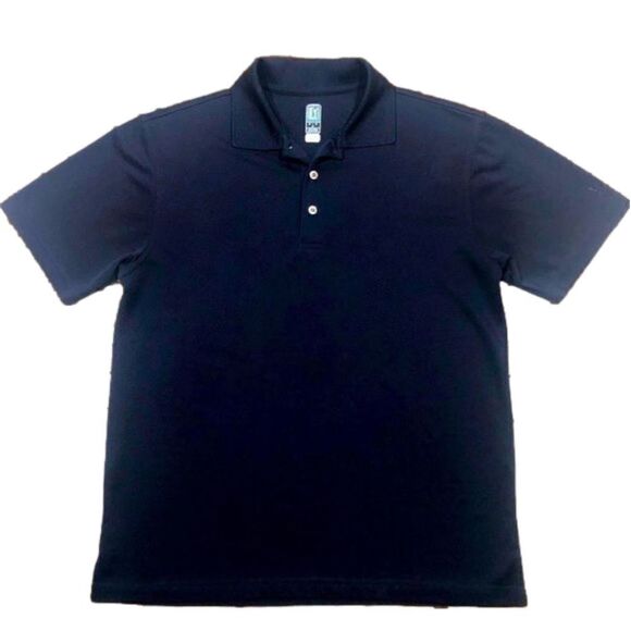 PGA Tour Dark Navy Colored Short Sleeve Golf Polo - Picture 1 of 9